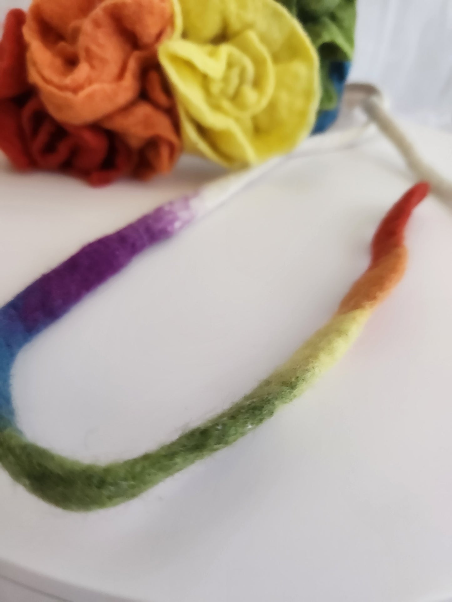 Rainbow Royalty Crown Flower Headband