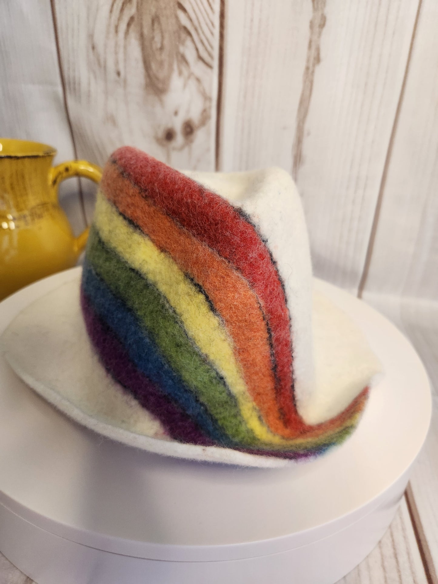 Stylish Rainbow Felt Hat for All Occasions