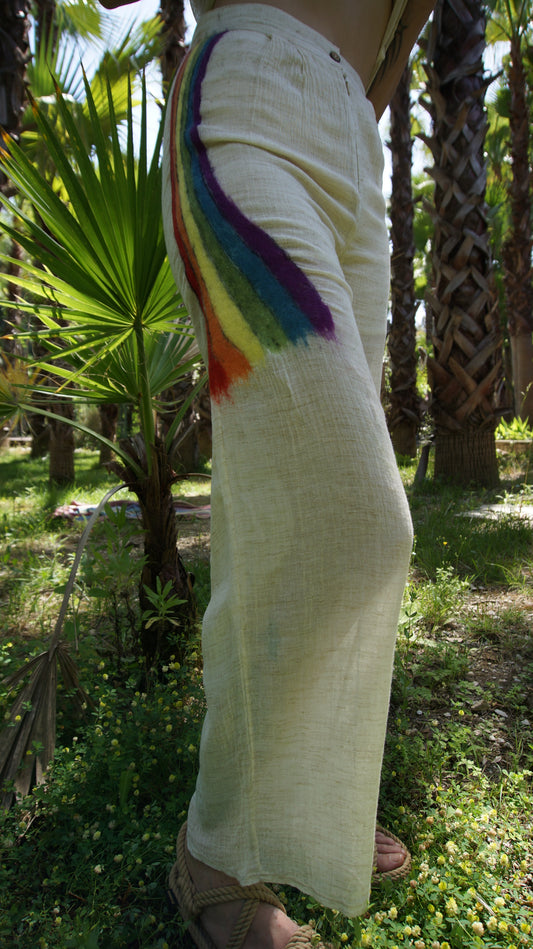 Radiant Romance Rainbow Wedding Trousers