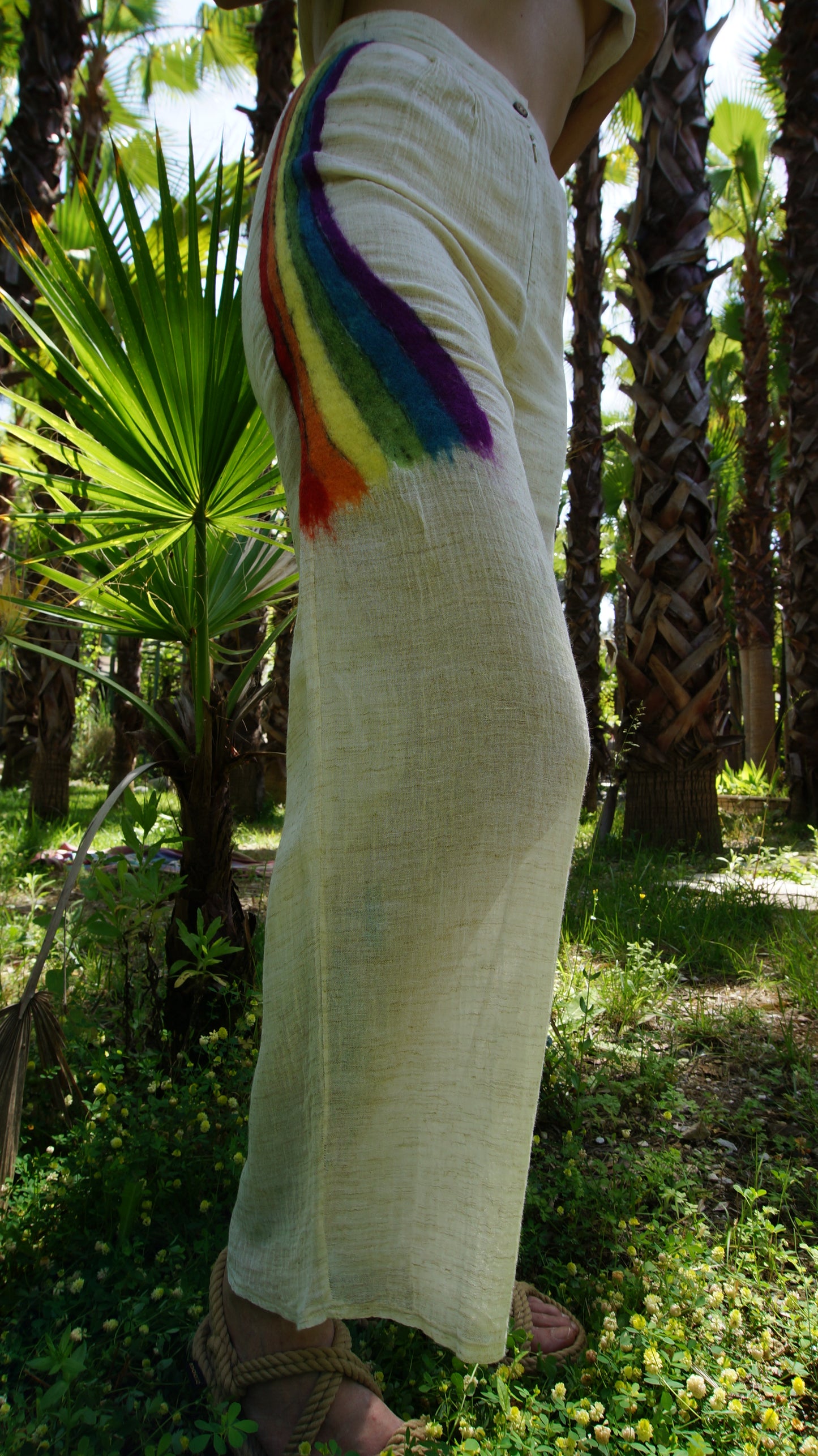 Radiant Romance Rainbow Wedding Trousers