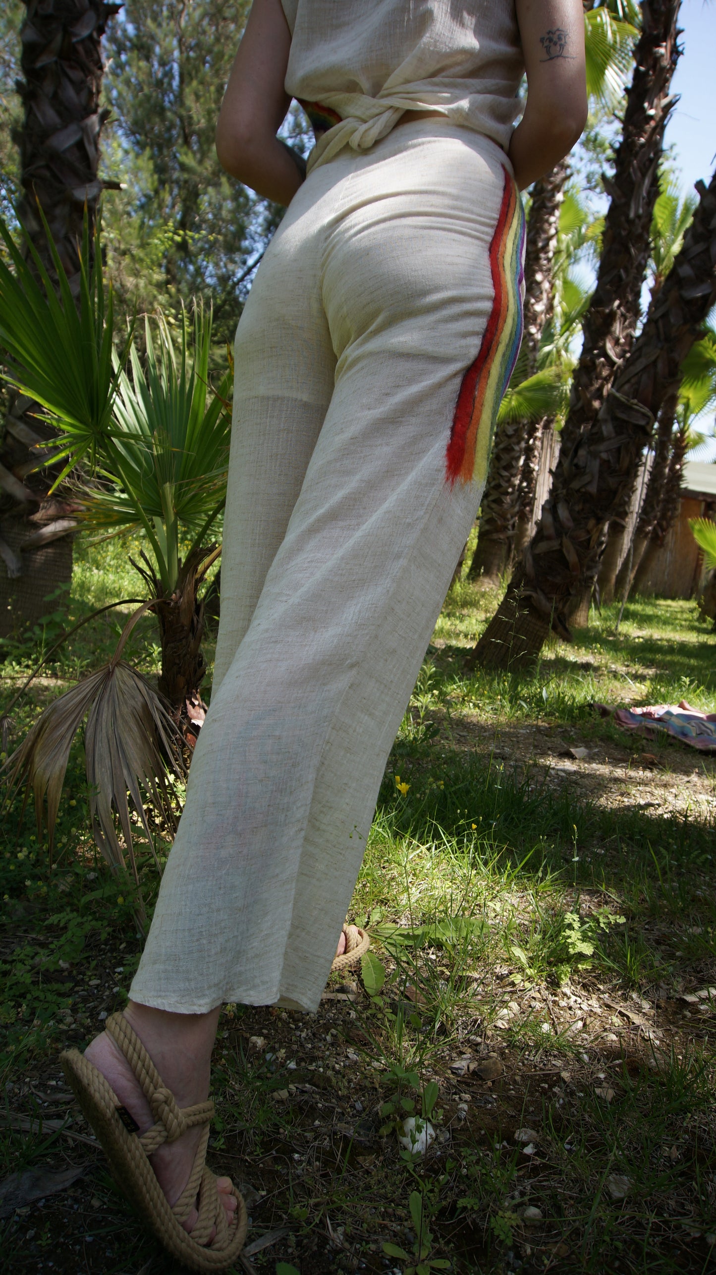 Radiant Romance Rainbow Wedding Trousers