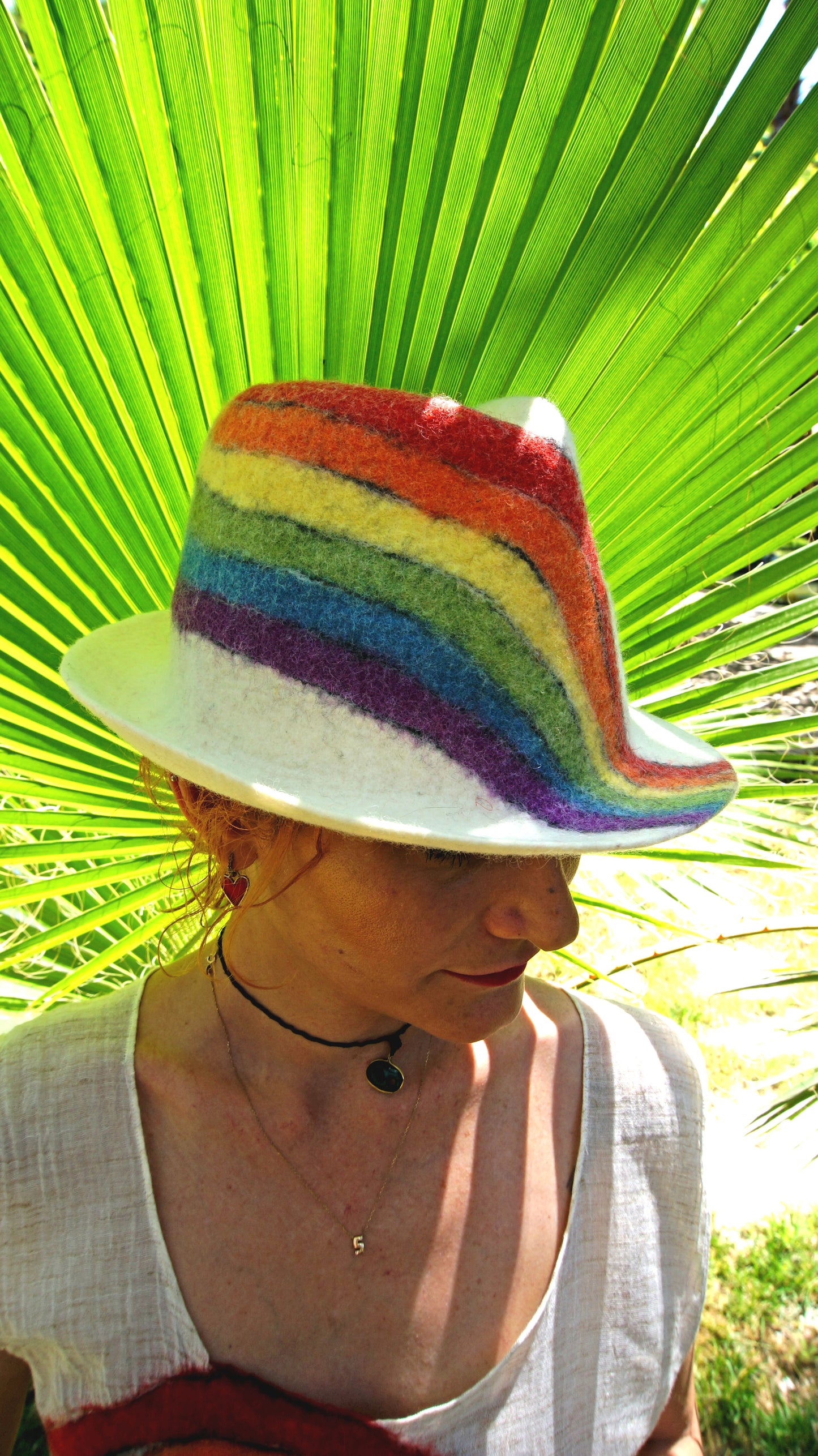 Stylish Rainbow Felt Hat for All Occasions