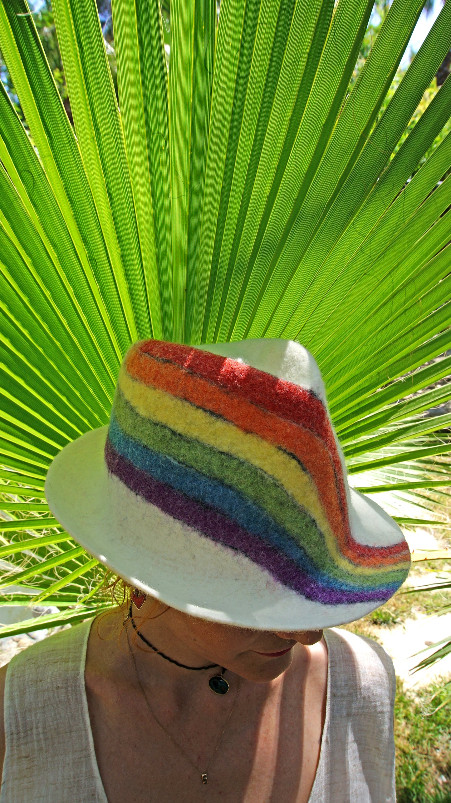 Stylish Rainbow Felt Hat for All Occasions