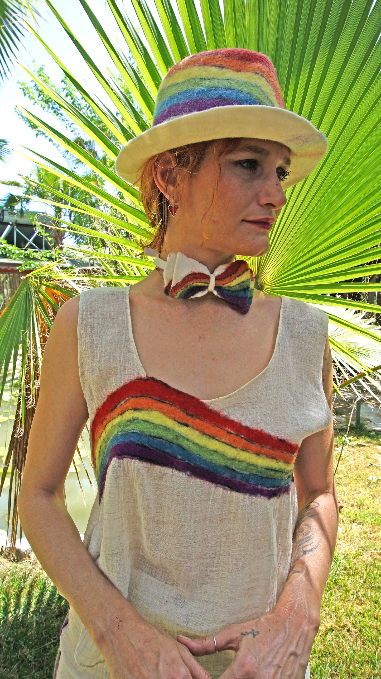 Stylish Rainbow Felt Hat for All Occasions