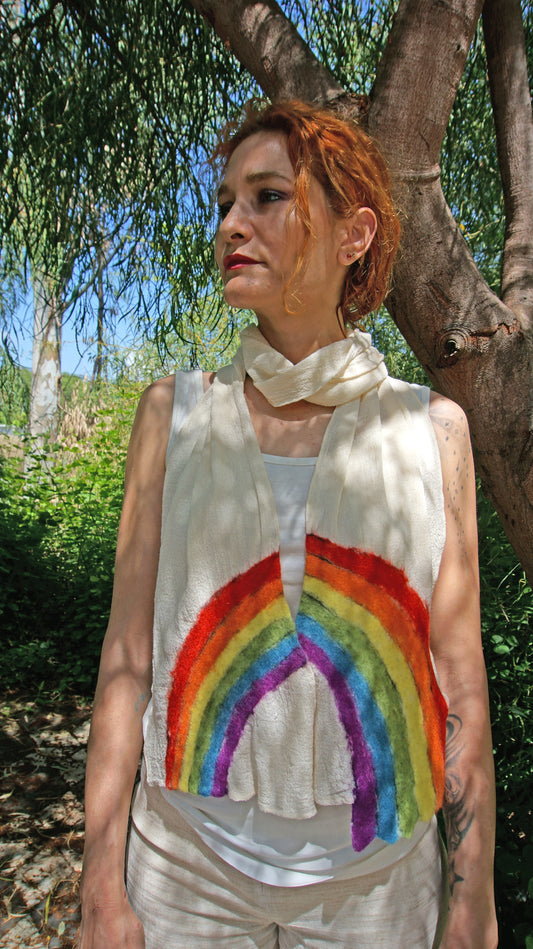 Stylish Rainbow Love Scarf