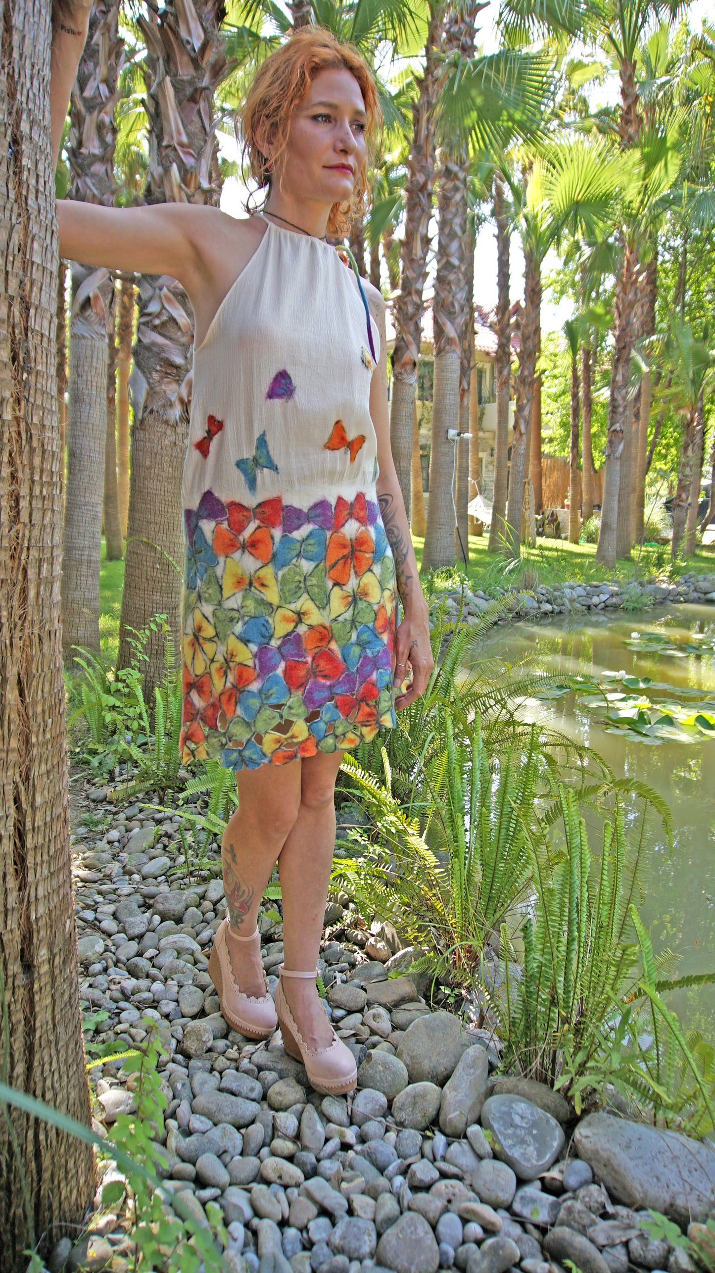 Radiance Romance Rainbow Butterflies Wedding Dress/Rainbow Dress