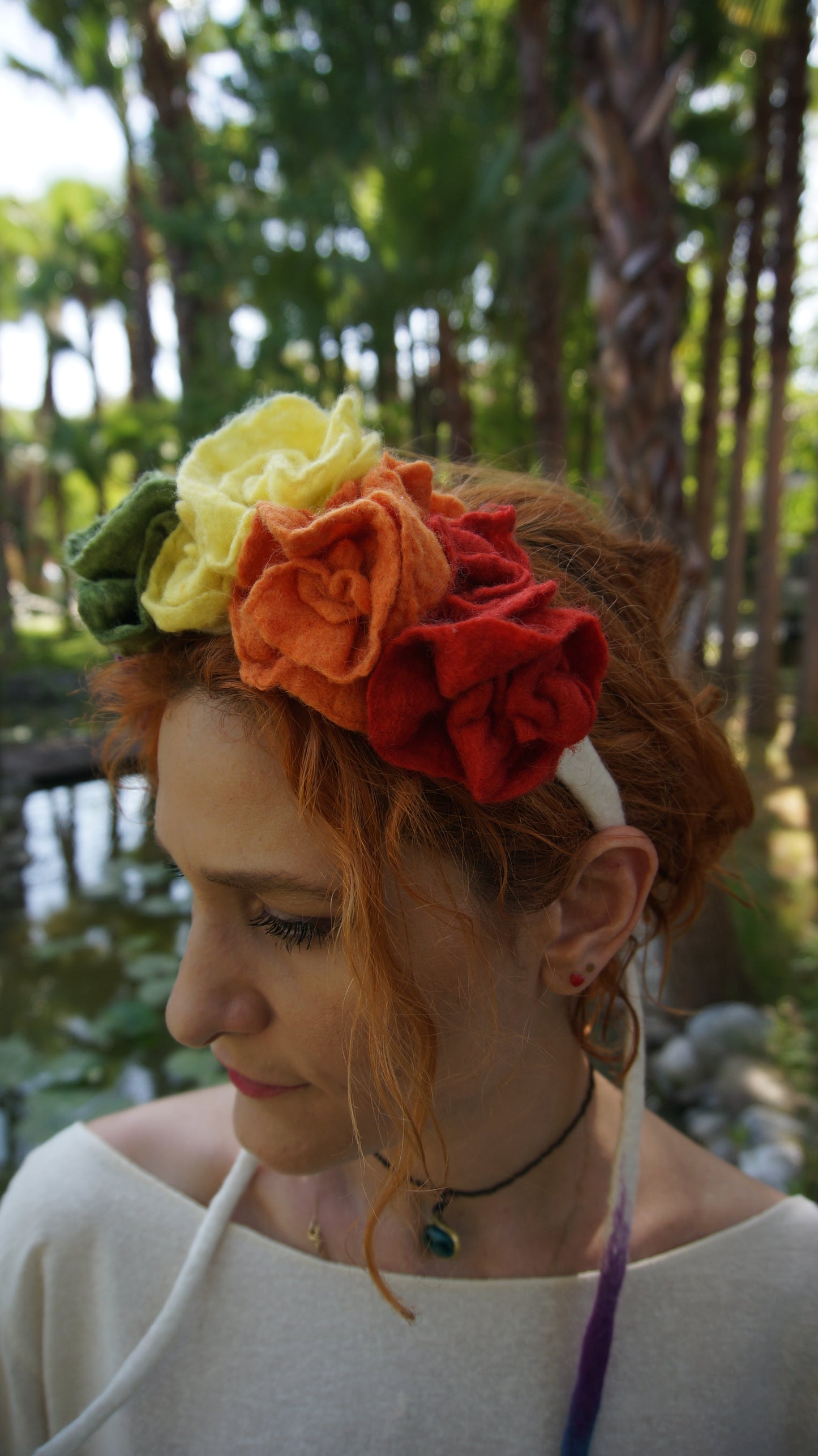 Rainbow Royalty Crown Flower Headband