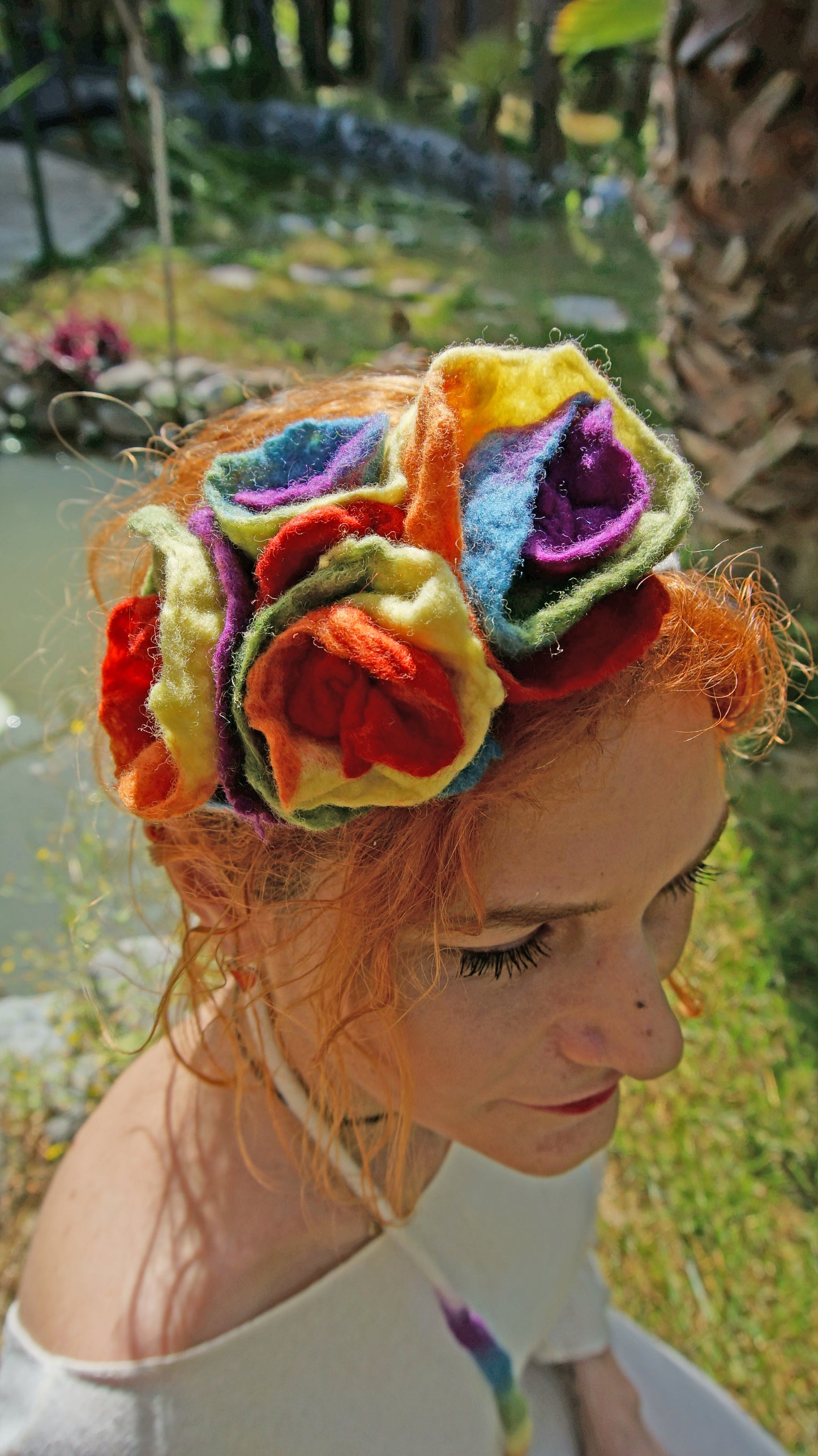 Rainbow Royalty Crown Flower Headband