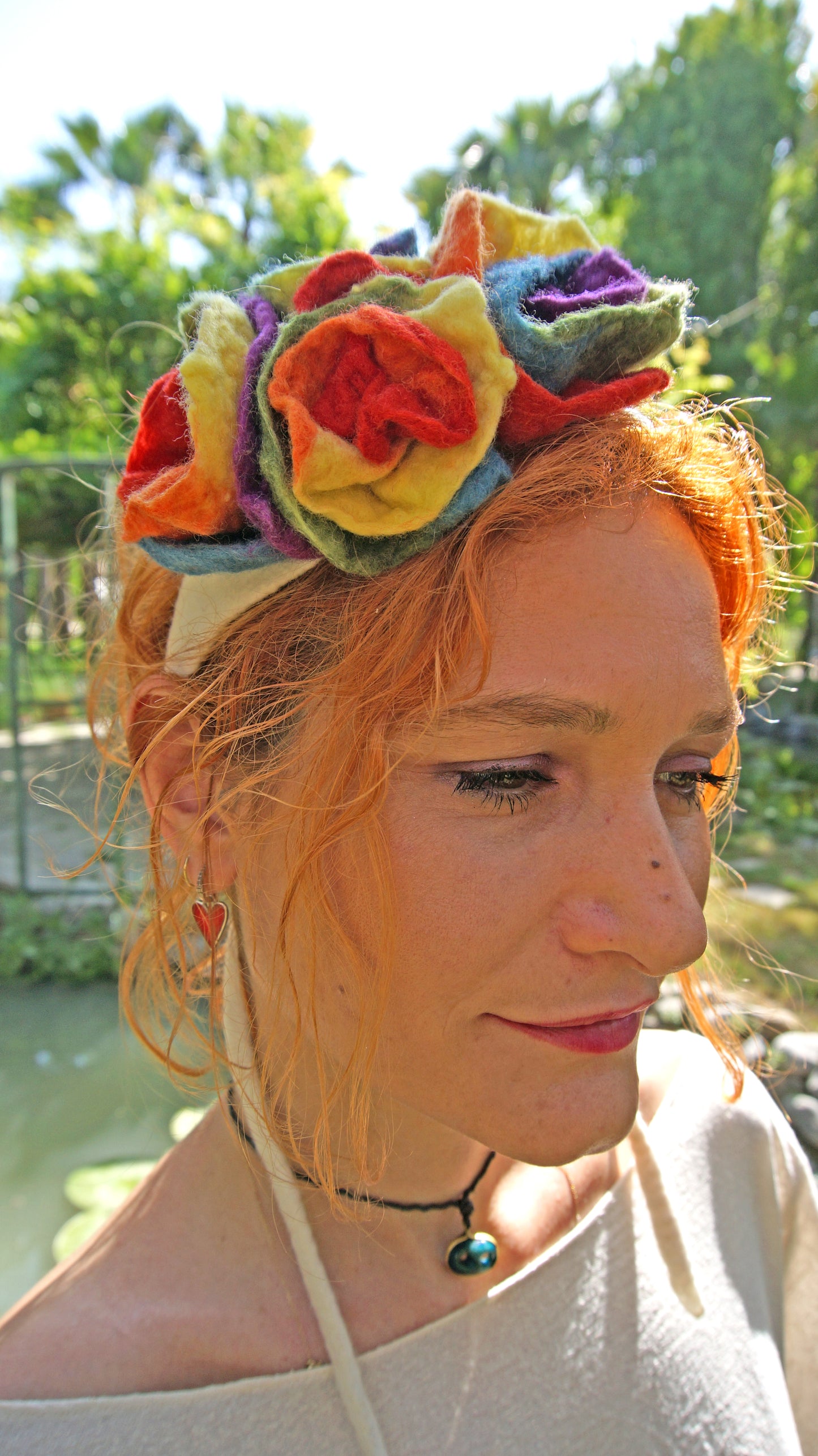 Rainbow Royalty Crown Flower Headband