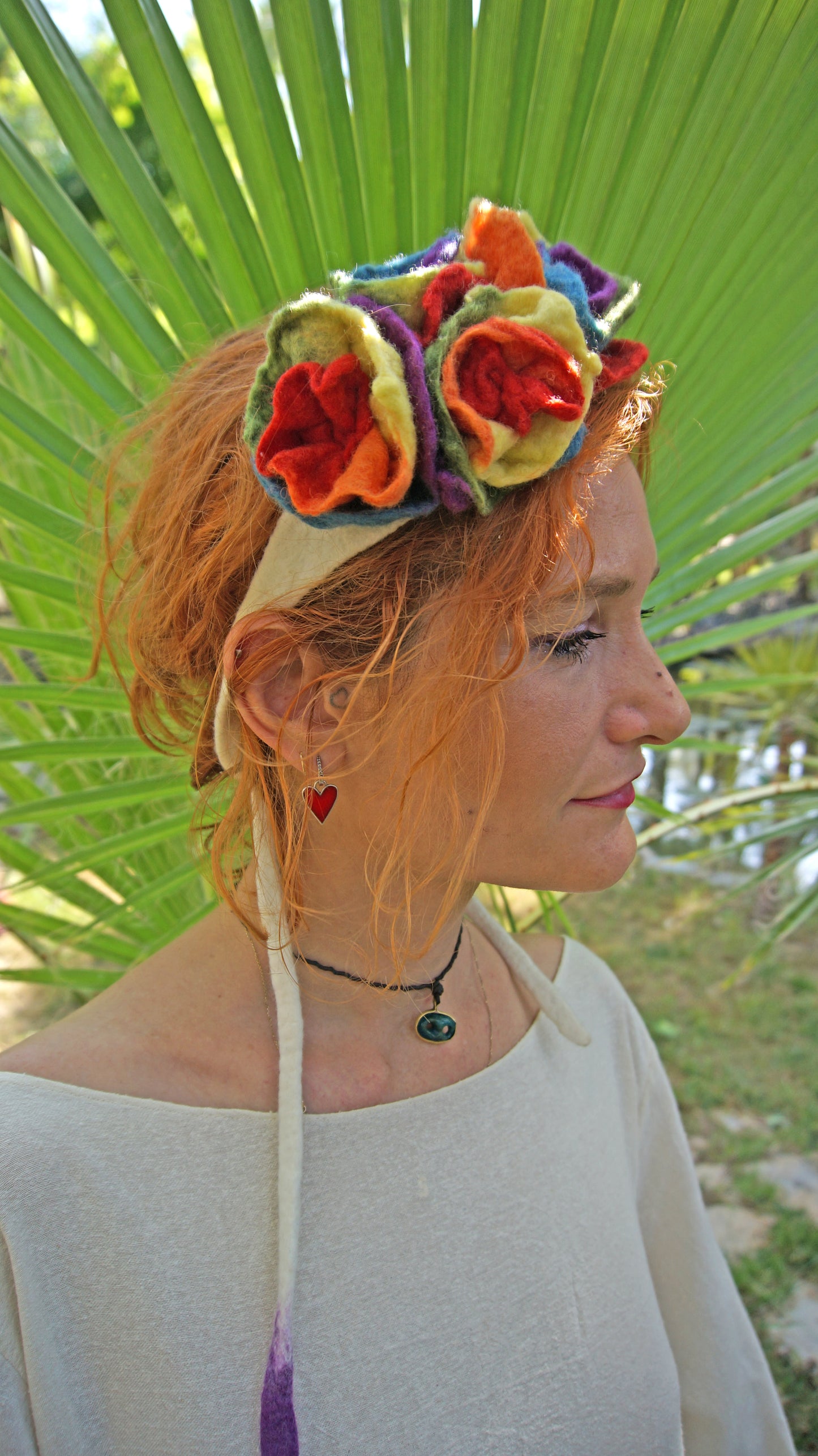 Rainbow Royalty Crown Flower Headband