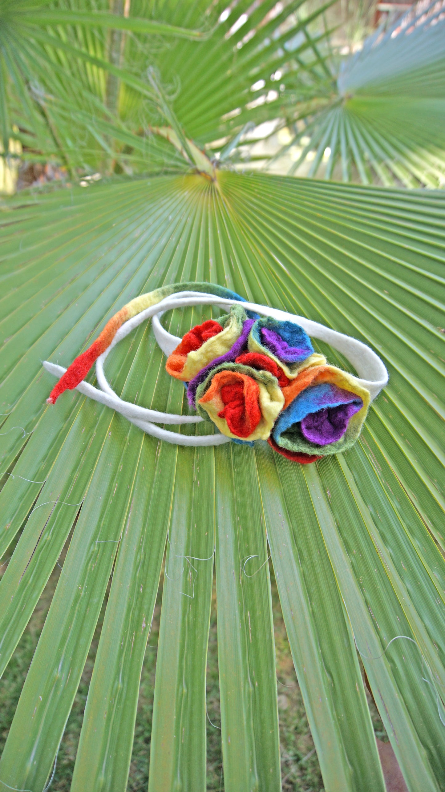 Rainbow Royalty Crown Flower Headband