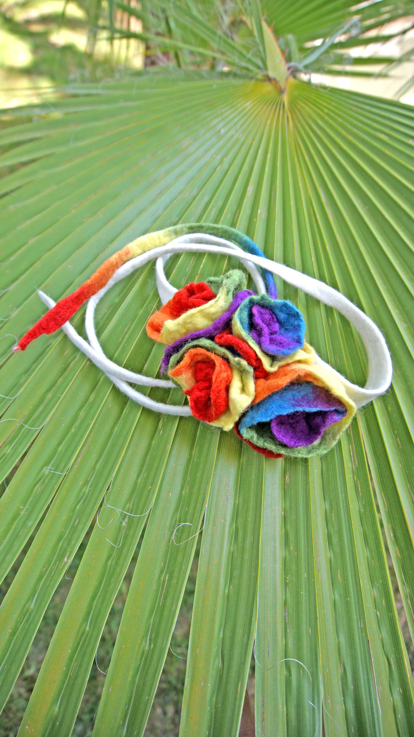 Rainbow Royalty Crown Flower Headband