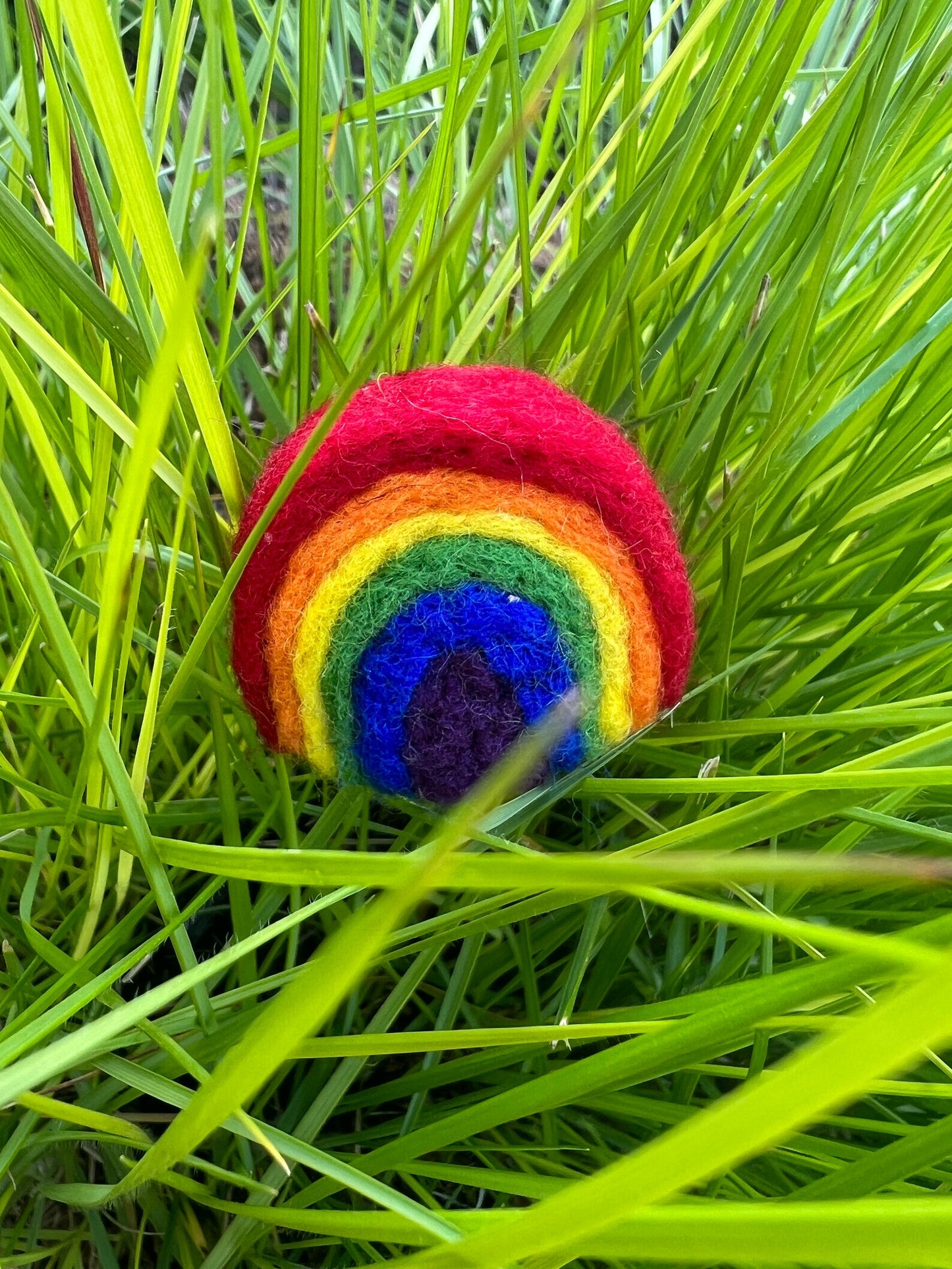 Rainbow Love: Handmade Felt Rainbow Pin for Wedding/Occasional Decoration