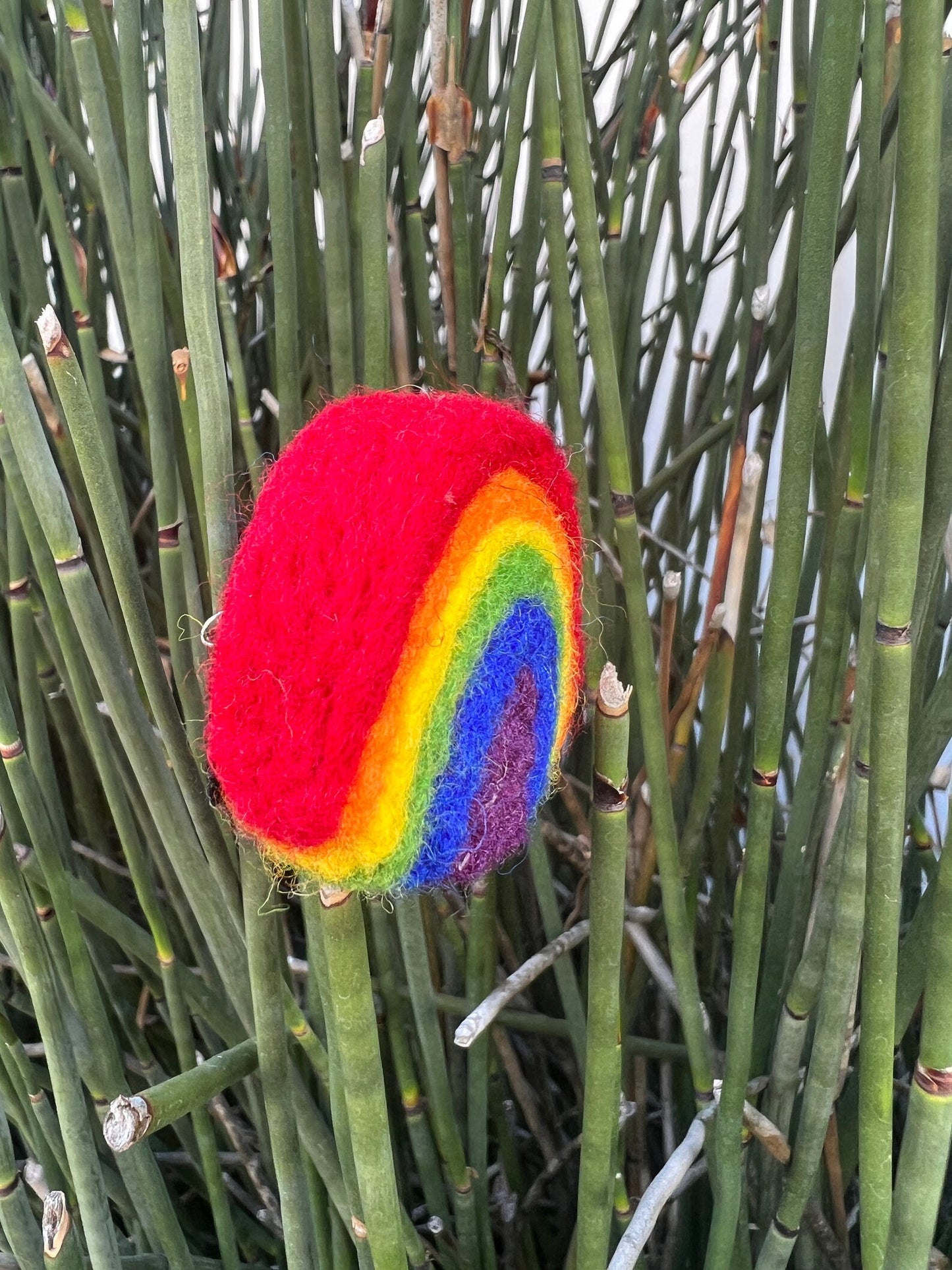 Rainbow Love: Handmade Felt Rainbow Pin for Wedding/Occasional Decoration